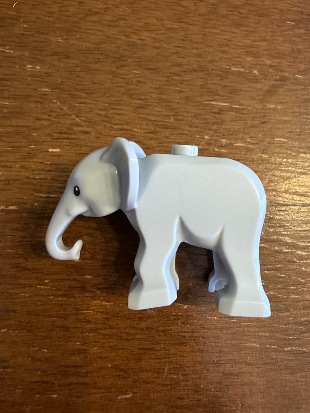 Lego New Light Bluish Gray Elephant Baby with Black Eyes and White Pupils